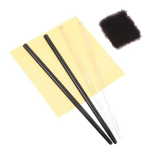 Yardwe 2ensembles Kit pour Expériences Électrostatiques avec Baguettes Verre Et Caoutchouc Soie Fourrure pour Cours De Physique Scolaire