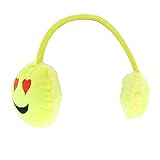 Zac's Alter Ego Men's Warm Soft Feel Emoji Ear Muffs Adjustable Heart Eyes Emoji