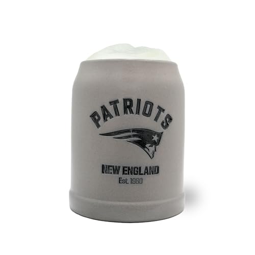 Bavariashop | ®NFL PREMIUM Team-Krug New England Patriots | NFL Fankrug mit Team Logo | American Football Sammlerkrug | 0,5 Liter