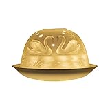 Nordic Light Lampenschirm Schwäne Teelichthalter Teller Spitze Geschenkidee Kerzenzubehör Porzellan weiß Einheitsgröße