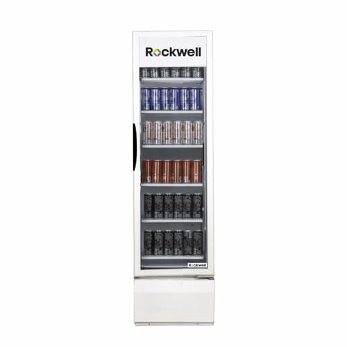 Image of Rockwell RVC550 Visi Cooler, Extra-Tall Single Door, Bright LED View, Heavy-Duty Cooling for Retail and Cafes, Low-Power System, 4-Year Warranty