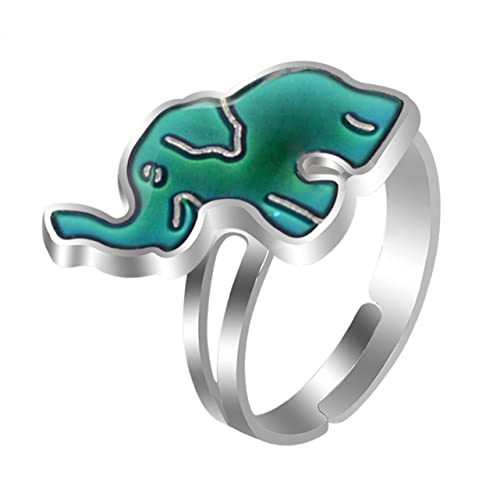 Jolie bague éléphant en alliage de zinc, le cadeau chic pour enfant