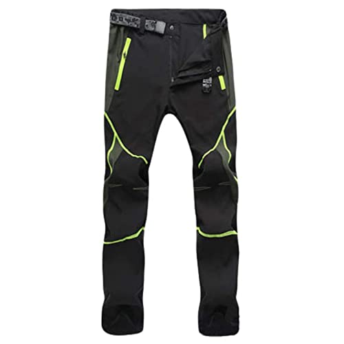 Celucke Skihose Herren Regenhose Gefüttert Regenlatzhose Wanderhose Wasserdicht Wind Softshell Hose wasserdichte Regenlatzhose Trekkinghose Atmungsaktiv Funktionshose