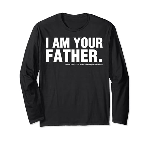 T-shirt Star Wars I Am Your Father manches longues vêtement de cinéma imprimé pour homme