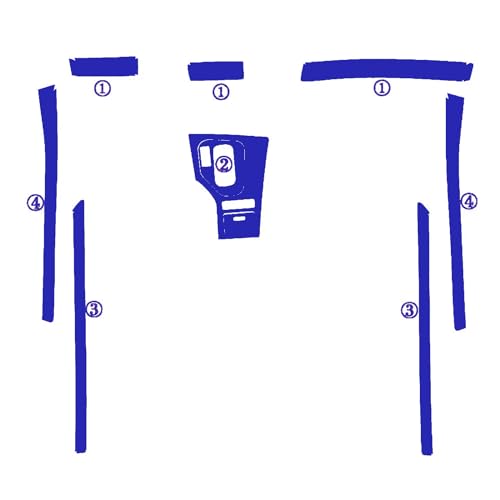 Accessoire de style de voiture pour BMW E39 : habillage carbone bleu haute finition