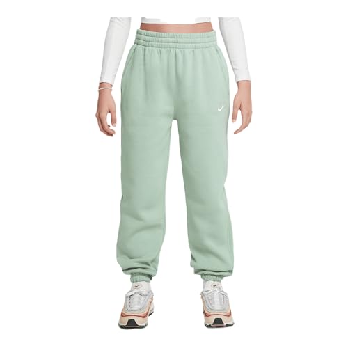 Nike Sportswear Club Fleece Big Kids' Loose Pants (FD2933-037, Steam/Steam/White) Size Large