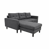 cheslong conforama 🔥【Características】Sofá chaiselonge de tela que podrás intercambiar de lado. Si lo prefieres en el lado izquierdo o en el derecho, está a tu libre elección.