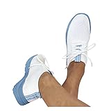 Material de la suela: caucho Soolike Zapatillas Mujer Casual Deportivas Caminar para Mujer/Hombre,Transpirable Zapatos de Running Sneakers Ligeras Zapato,Zapatos de Cuña con Plataforma,Zapatos de Cómodos,Diseño de Color de Verano