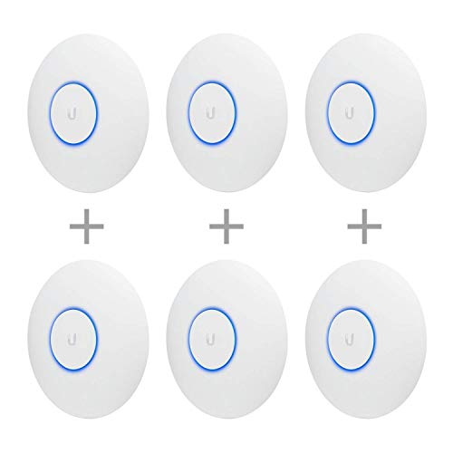 Ubiquiti Networks UAP-AC-PRO-US Unifi 802.11ac Dual-Radio PRO Access Point (6 Items)