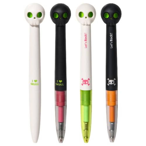 Bolígrafos gel forma extraterrestre Halloween pack 4