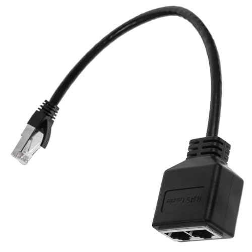 Yardenfun Ethernet Splitter 1 to 2 Adapter High Speed Coupler for Network Cables