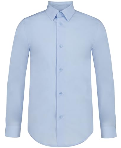 Calvin Klein Camisa social de manga comprida com botões, Ice Bay, 7