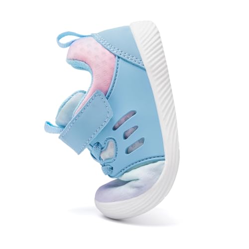 Image of MORENDL Toddler Sneakers Baby Boys & Girls Barefoot Shoes Lightweight Breathable Walking Running Tennis Athletic Sport Shoes