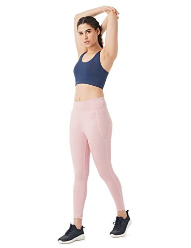 Image of PUMP'D Women's Stretchable Leggings -Two Deep Side Pockets, Ankle Length, Lightweight, Anti-Odor, Squat Proof, Dry Tech, Ultra Soft Seams