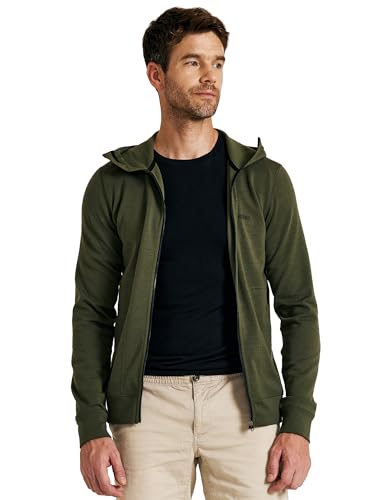 Merino Wool Jacket Men's Zip Up Hoodie Coat Long Sleeve Hooded Sweatshirt for Hiking,Hunting,Cycling,Sports3