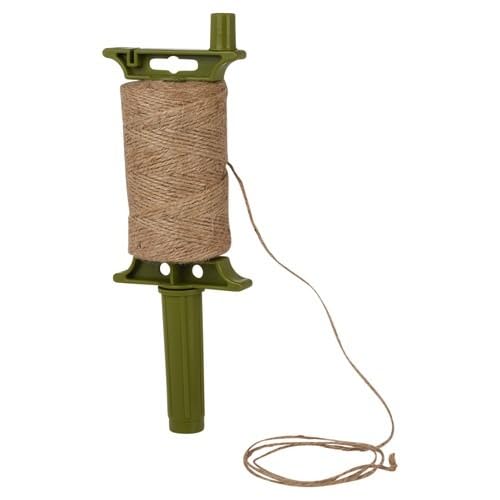 Urbn-Living (1) 100M Natural Jute Twine Rustic Garden Hessian Cord String Roll Handle Dispenser from B&Q