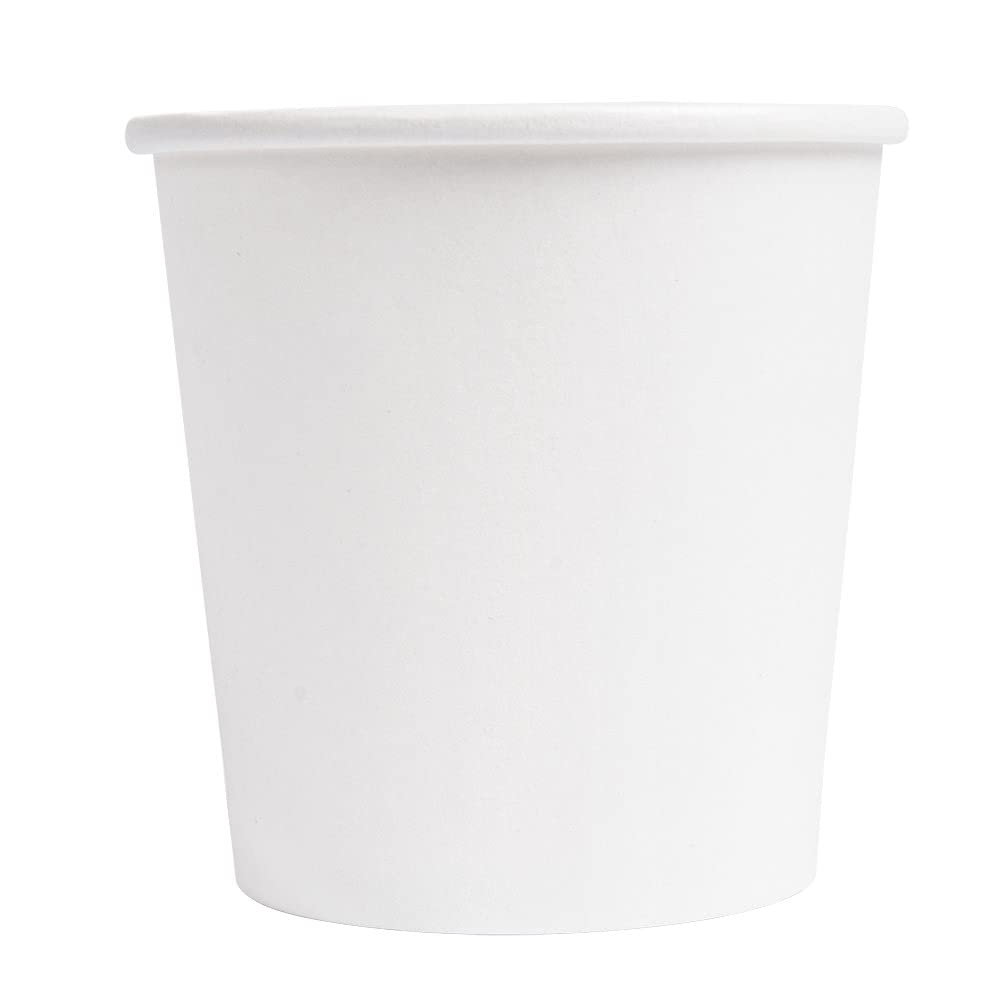 García de Pou 50 unidades - Vasos Bebidas Calientes 1 Pared 120 Ml 230 18 Pe G M2 Ø6,2 4,5X6 Cm Blanco Cartoncillo