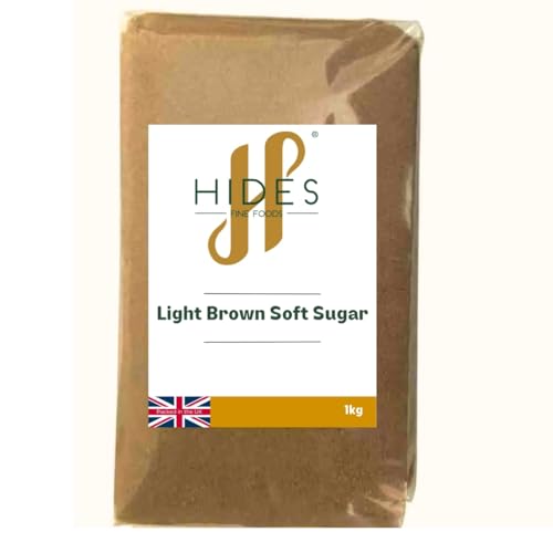 Hides Fine Foods - Light Brown Soft Sugar 1kg - GMO - Free - Suitable for Vegetarians - Baking - Cookies - Caramel - Pies - Brownies - Desserts - Cooking