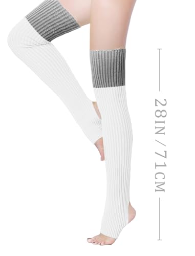 Image of v28 Women's Neon Knit Leg Warmer for 80s Party Dance Sports Yoga