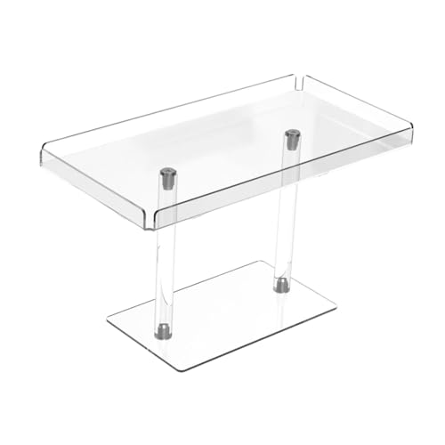 SiaBiced Vitrina acrílica para Cupcakes, Soporte de postres y Organizador de perfumes, Grande, Individual