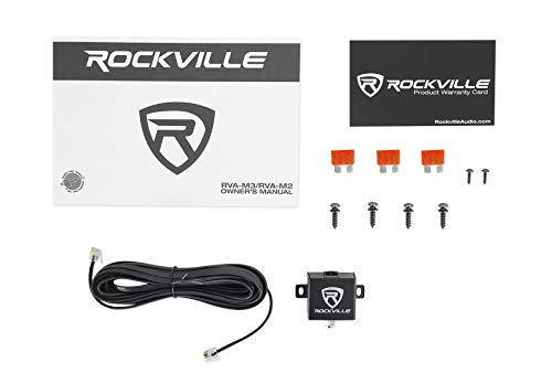 Rockville Rva-M3 4000W Peak/1000W Cea Rms @ 1 Ohm Amplifier Mono Car Amp+Remote #TOP7