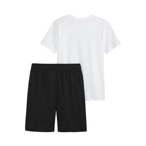 Image of PUMA Kids Graphic T-Shirt & Fleece Short Set (Toddler)