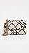 Tory Burch Women's Mini Kira Woven Canvas Bag, Natural/Black, One Size