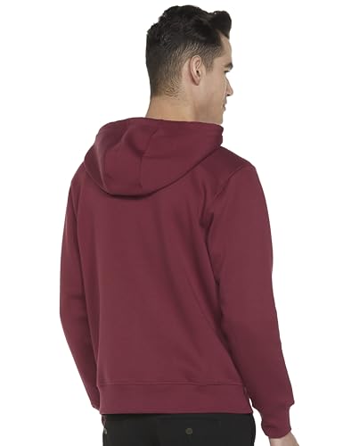 Image of U.S. Polo Assn. Men's Solid Regular fit Sweatshirt, Cotton Blend, Hooded Neck
