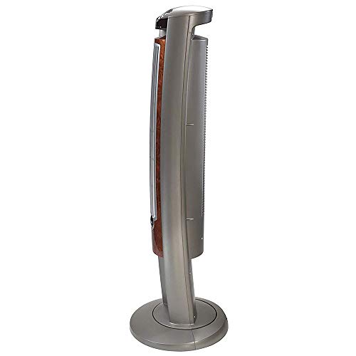 Lasko Oscillating Tower Fan with Remote - Quiet Standing Fan for Bedroom, Office, and Home - 3 Speeds - Powerful Cooling Air - T42954 - 42" Tall – Gray/Woodgrain - Image 4