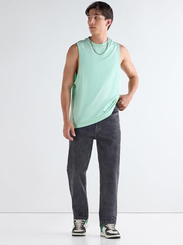 Image of Bewakoof Men's Slim Straight Fit Jeans
