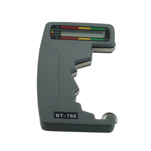 STOBOK 2pcs Battery Tester Batteries d Size Button Testers Battery Checker Grey