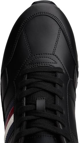 Tommy Hilfiger Herren Runner Sneaker New Eva Stripes Low Top, Schwarz (Black), 40 – Ansicht 5