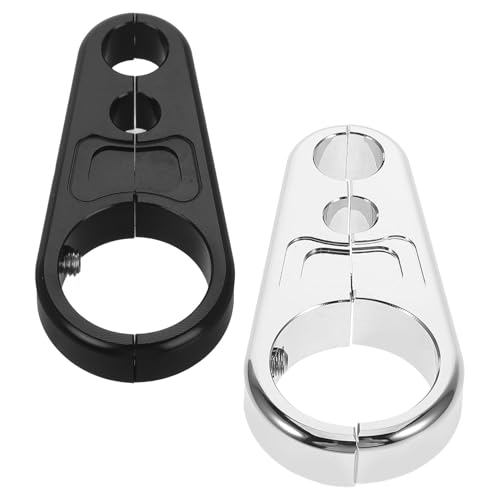 ULTECHNOVO Motorrad Bremszugklemme 25mm Aluminium Lenker Kupplungs Gaszughalterung Vibrationsdämpfend Dirtbike ATV Rahmenbefestigung