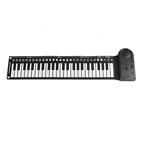 COMETX Piano à rouler à la main 49 touches pliable portable avec haut-parleur intégré pour adultes/débutants - Les Beatles, Paul McCartney, John Lennon, RIngo Starr, George Harrison COMETX Piano à rouler à la main 49 touches pliable portable avec haut-parleur intégré pour adultes/débutants – Image 3
