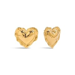 Gold Heart Earrings