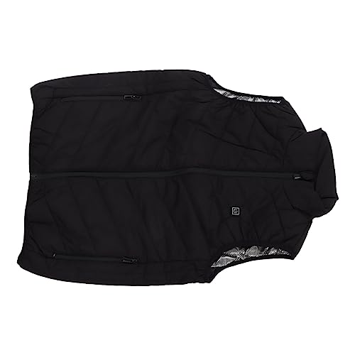 AMONIDA Chaleco Calefactable Eléctrico con 3 Engranajes Calefacción Infrarroja Inteligente para Actividades De Invierno Al Aire Hombres, Negro, S-4XL (XL)