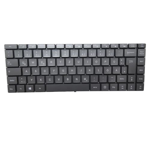 MEDION AKOYA E6247 MD62007 MD62006 MD61716 MD61652 MD61651 MD61358 MD62282 MD62281 用 ノートパソコンキーボード ドイツ語 GR ブラック/グレー(Gray)