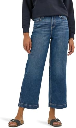 Lee Womens Legendary 26" Wide Leg Crop Jean