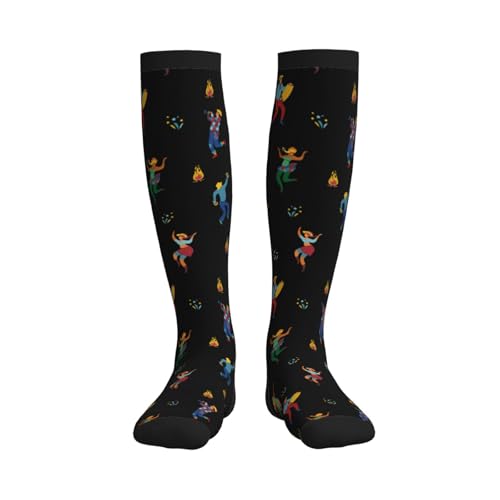 Image of Compression Socks for Women Men Circulation Graduated Supports Socks for Running Athletic Sports Nurse Travel