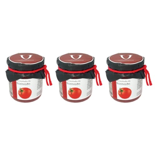Villaolivo - Mermelada de Tomate 210 g | Mermelada Gourmet | 100% Natural | (3 unidades)