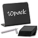 Mini Ardoise Lot de 10 Mini Tableau Noir Acrylique Ardoise Chevalet Petites Ardoises Craie de Table Mini Tableau a Craie Ardoise Prix pour Buffet, Mariage, Boulangerie, Fête, Petite Ardoise