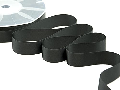 Furlanis Ribbon, Satin, Black, 25 mm x 50 m
