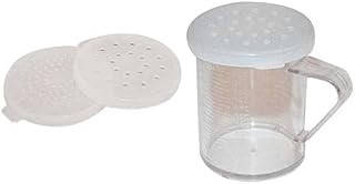 Winware 10-Ounce Polycarbonate Dredge with 3 Snap-on Lids