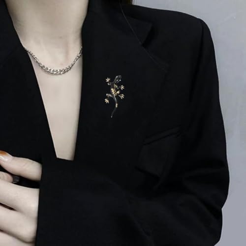 Image of women's animal brooch, rhinestone pearl cubic zirconia high-end temperament animal insect brooch clothing paired with jackets, pins, brooches suitable for women and girls