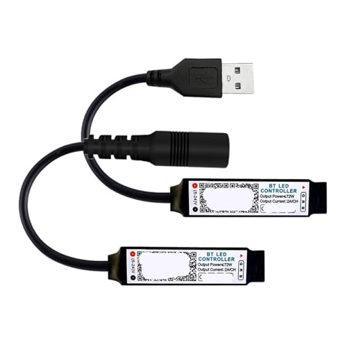 Controlador LED RGB DC 5-24V para regular brillo en tiras de iluminación COB 2