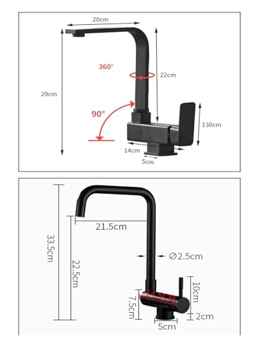 Robinet à poignée unique pliable argent pour évier de cuisine - 4