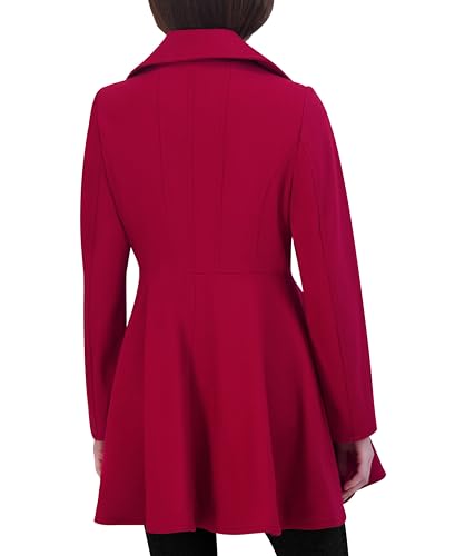 Laundry by Shelli Segal Women's Double Breasted Melton Fit and Flare Wool Coat3