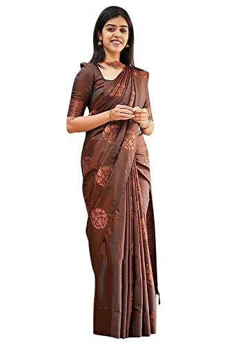 Shiv Textiles Womens Banarasi Saree Saree (pack of 1)