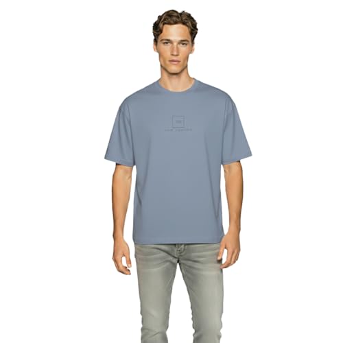 Image of Van Heusen Men's Premium Cotton Oversized Drop Shoulder Brand Logo T-Shirt