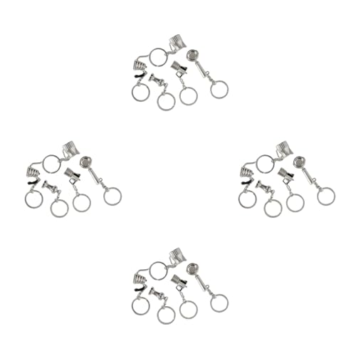 5-Piece Espresso Portafilter Keychain Coffee Tools - Unique Accessory for Daily Coffee Lovers and Enthusiasts